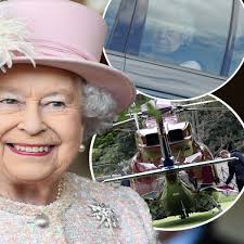 The Queen flies to Kensington Palace in helicopter to meet Prince Louis for  the first time