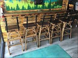 Whiskey barrel bar stools for sale. Viva Farms Whiskey Barrel Stave Stools Fixtures Close Up