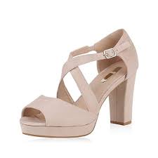 Salute e benessere dei piedi. Scarpe Vita Damen Riemchensandaletten High Heels Sandaletten Plateau Schuhe 167107 Creme 40 Riemchensandaletten Hochzeitsschuhe Brautschuhe