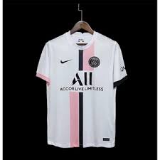 The new psg uniform has a clear inspiration from the world of basketball, specifically in the chicago bulls of michael jordan and company. Camisa Psg Paris Saint Germain Rosa E Branca Lancamento Rosa Nova 2021 22 Shopee Brasil