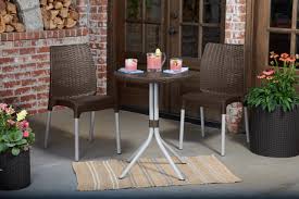 Sold and shipped by costway. Chelsea Outdoor Patio Garden Table And Chair Set By Keter Brown Transitional Balcony Indianapolis By Keter Houzz
