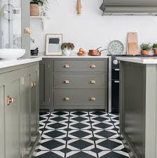 Buying kitchen flooring is a whole different process than buying ceramic tile is one of the most commonly used kitchen flooring materials. Dovetail Ink Black Floor Tiles By Neisha Crosland For Harvey Maria