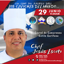 Acompáñanos por medio de FB LIVE en nuestra pagina en el evento "Los  ceviches del mundo" donde el 28 de junio nuestro afiliado el Chef Mario  Arita nos deleitara con su ponencia "