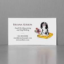 Dog walker pet sitting watercolor business card. Amazon Com Business Cards Cavalier For Pet Sitters Dog Walkers Dog Trainers Etc Printing On 110lb Heavy Textured Cover Stock These Quality Cards Make An Impressive Impact 50 Office Products