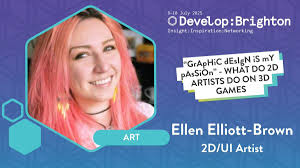 2D/UI Artist, Ellen Elliott-Brown, will be joining us this summer as part  of the Art track. Her session will focus