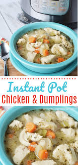 This Homemade Instant Pot Chicken And Dumplings Recipe Is Quick And Easy To Make Filled With Corn Chi Easy Instant Pot Recipes Chicken And Dumplings Recipes