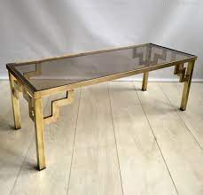 Light natural / gold asa 2 drawer 1 shelf console table item: Antiques Atlas Vintage Brass And Glass Coffee Table