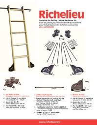 quincaillerie de metal noir satine pour echelle de bois coulissante munie de 7 marches quincaillerie richelieu bookcase diy garage makeover rolling ladder