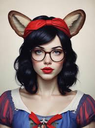 Snow White at hospital in Cape Ann MA