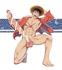 monkey d. luffy (one piece) drawn by kimakkun | Danbooru