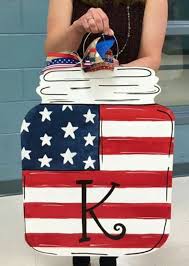 Diy Memorial Day Decor Ideas For The Home Mason Jar Door Hanger Patriotic Door Hanger Door Hangers Diy
