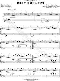 Into the unknown piano sheet? Jonathan Morris Into The Unknown Sheet Music Piano Solo In Eb Major Download Print Sku Mn0205080