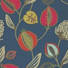 Tembok 110304 Harlequin Wallpapers An Oversized And Enticing Floral Trail Showing In Flamboyant Harlequin Wallpaper Victorian Wallpaper Blue Wallpapers