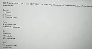 Without ever leaving the davis's drug guide. Make A Drug Card For The Following Drugs With 3 Chegg Com