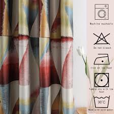 Avharrison publishing if your living space has high ceilings already, compliment them with tall curtain lengths. Buy Leeva Blackout Red Window Curtains For Dining Room Geometric Modern Room Darkening 96 Inch Long Heavy Curtain And Drapes For Nursery Set Of 2 Panels Online In Turkey B08mx2x6c5
