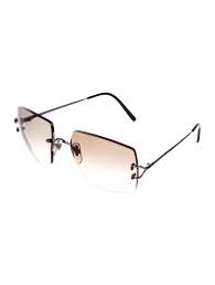 Cartier C Decor Rimless Sunglasses Decor Cartier Sunglasses Rimless Sunglasses Sunglasses Korean Fashion Casual