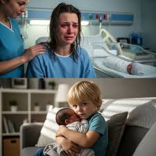 The stillborn baby was placed in his older brother's arms, seconds later, a  cry echoes loudly!...Rachel leaned back in the armchair, one hand resting  protectively on her round belly. At nine months