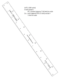 Hobbyist Ho Scale Ruler Printable Ruler