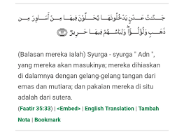Is a good dress rehearsal for doing the same in ordinary life. Gory Financialgory On Twitter Dalam Surah Faatir Disebut Lagi Perhiasan Di Syurga Seperti Gelang Emas Dan Mutiara Dan Pakaian Pula Dari Sutera