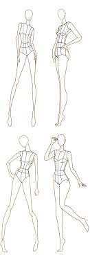 The fashion design templates that you can get will be able to show you the exact design that you need. Draw Female Body Fashion Design Template Novocom Top