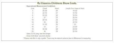 Girls Rj Classics Show Jacket Shore S8534 Brennans Bit