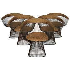 Warren Platner Bronze Wire Dining Chairs At 1stdibs