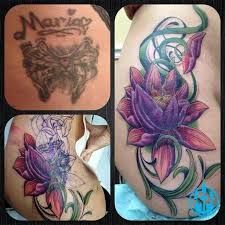 Nice Cover Up Work By Jasmine Rodriguez From Tattoo Nightmares Tattoo Nightmares Tattoos Flower Tattoos
