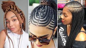 Cornrows To The Back Hairstyle 2020 In 2020 Braided Hairstyles Braid Styles African Braids Hairstyles Pictures