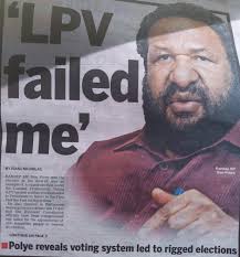 DON, THE SYSTEM DID NOT FAIL YOU. IN FACT IT TRIED TO SERVE YOU AS IT DID  IN THE 2007 /2012 NATIONAL ELECTIONS. REMEMBER COMING OUT ON TOP IN ONE OF  THOSE