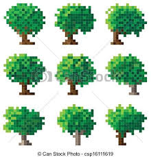 Arbre Pixel Art Pixel Art Pattern Pixel Art Minecraft Pixel Art