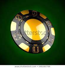 Casino Token Classic Casino Game 3d Chips Gambling Concept Black Poker Chips With Golden Design Elements On Gre Casino Token Casino Games Stock Illustration