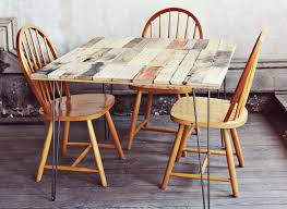 The natural wood top and the hairpin legs are a wonderful combination. My Favorite Diy Kitchen Table Ideas Buy This Cook That