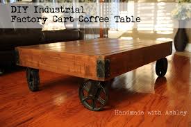 I am so excited to share with you my latest project, an industrial factory cart coffee table! Diy Industrial Factory Cart Coffee Table Plans By Rogue Engineer Handmade With Ashley