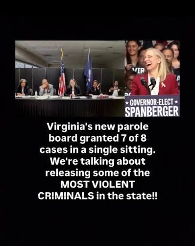 Virginia Gov. Abigail Spanberger's hand-picked parole board released eight out of ten felons during Thursday's parole meeting. #wjla #virginia