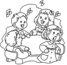 Imagen Para Colorear De Ninos Cantando Preschool Designs Character Fictional Characters