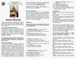 1) misterios del santo rosario. El Rosario Completo Para Imprimir Rosario Completo Rezar El Rosario Completo Rezar El Rosario