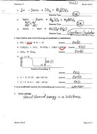 Stoichiometry the study of quantitative relationships between the amounts of reactants. Chapter 9 Study Guide Chemical Reactions Answers