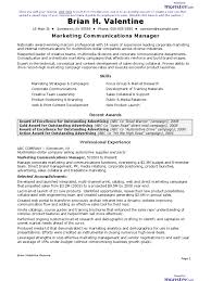 A simple, traditional cv layout suitable for most jobs. Cv Marketing Communications Manager Resume Marketing Communications Marketing