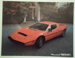 maserati merak ss original 1978 usa mkt sales specs leaflet brochure ebay ebay