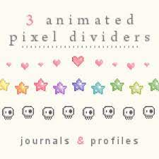 3 Animated Pixel Dividers Divider Pixel Text Dividers