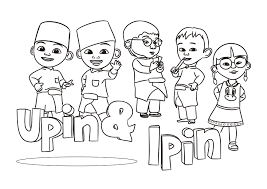 Aktivitas ini dapat mengasah daya imajinasi anak dan menjadikan mereka lebih mengenal ragam warna. 18 Gambar Sketsa Upin Ipin