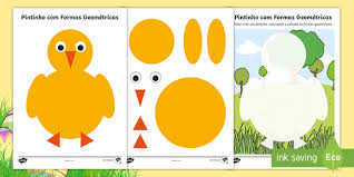 Take a look at our interactive learning flashcards about jogo memória das formas geométricas, or create your own flashcards using our free cloud based flashcard maker. Pintinho Com Formas Geometricas Teacher Made