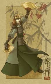 I think i'm getting better at frontal views slowly but surely. Earthbending Fan Art Kyoshi Warrior Kyoshi Warrior Avatar Avatar Cartoon