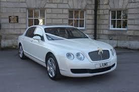 Bentley Flying Spur Pearl White Wedding Car Hire Vintage Car Wedding Car Hire