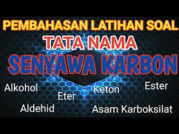 We did not find results for: Pembahasan Latihan Soal Tata Nama Senyawa Karbon Alkohol Eter Aldehid Keton Asam Alkanoat Ester Youtube