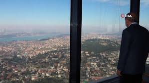 Kulenin hafta içi ziyaretçilerine açık olacağını belirten söğüt, kulemiz pandemi koşulları nedeniyle hafta içi sabah 10. Cumhurbaskani Erdogan Yapimi Devam Eden Camlica Kulesi Ni Inceledi