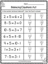 The printables are also available as pdf files Circus Themed Balancing Equation Activities For Google Classroom