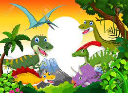 Maybe you would like to learn more about one of these? Dinosaur Cartoon With Landscape Background For Your Design Royalty Free Cliparts Vectors And Stock Illustration Image 44558835