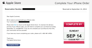 Apple notifying iPhone 6 customers w/ reservations due to carrier issues to  complete purchase within 24 hours