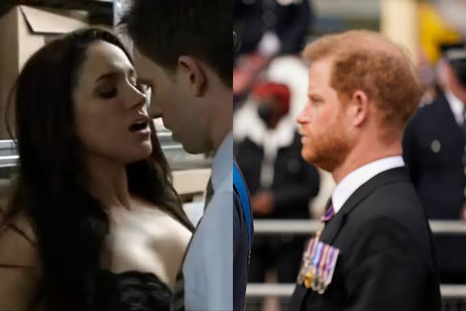 Meghan Markle and Patrick J. Adams on Suits — Rachel Zane and Mike Ross love scenes
